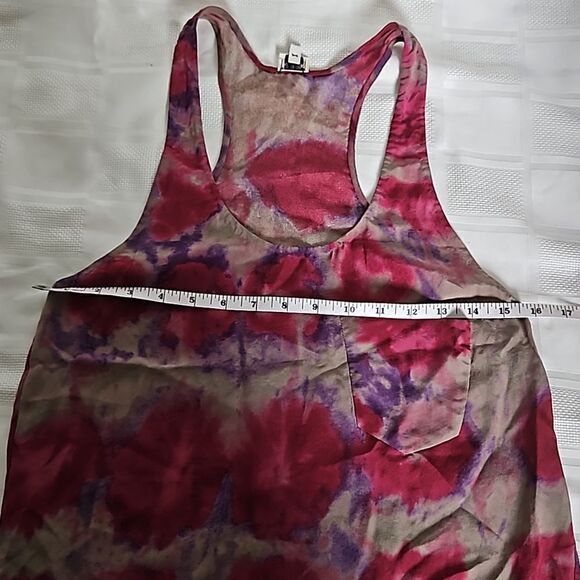 Wilfred Women's Racer Back Silk Top Hot Pink/ Beige XS - Picture 10 of 16